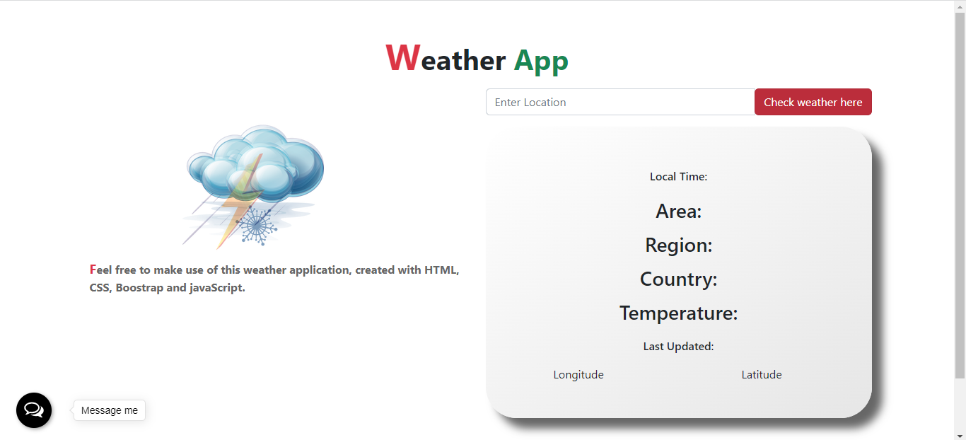 The Weather App